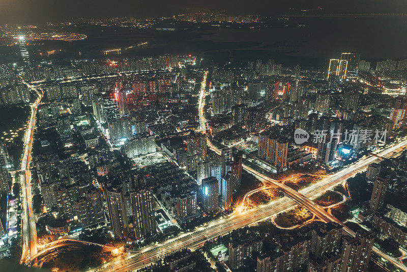 中国深圳的夜景