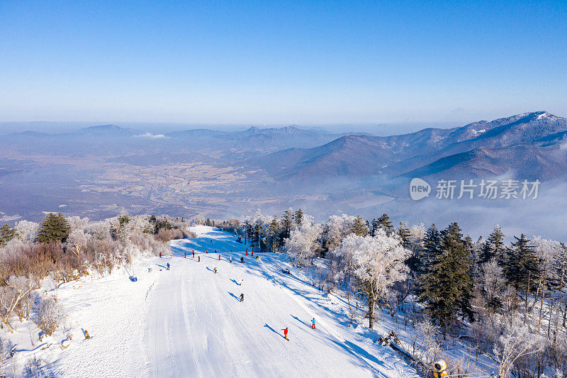 冬季高山滑雪