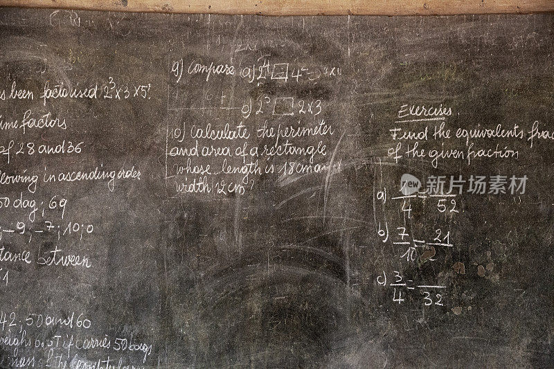 数学方程黑板