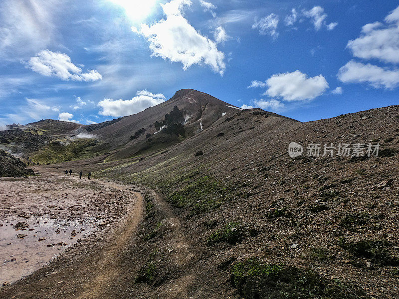 冰岛的火山地貌