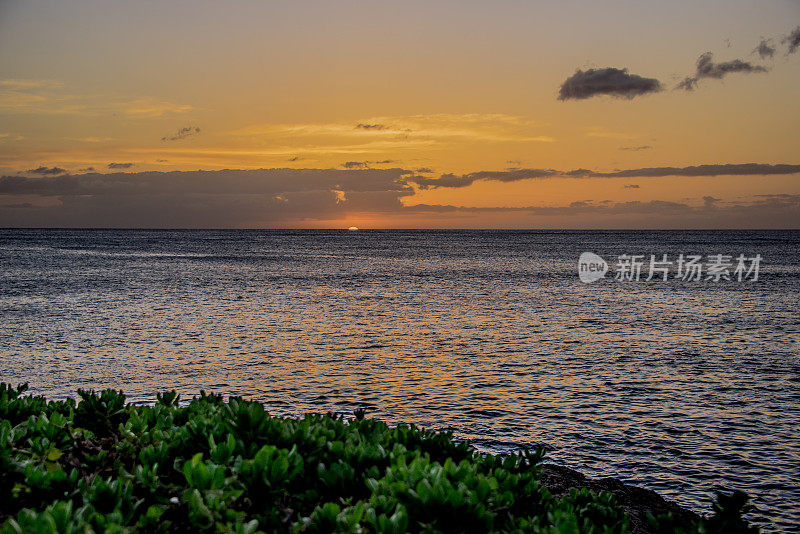 天堂湾日落