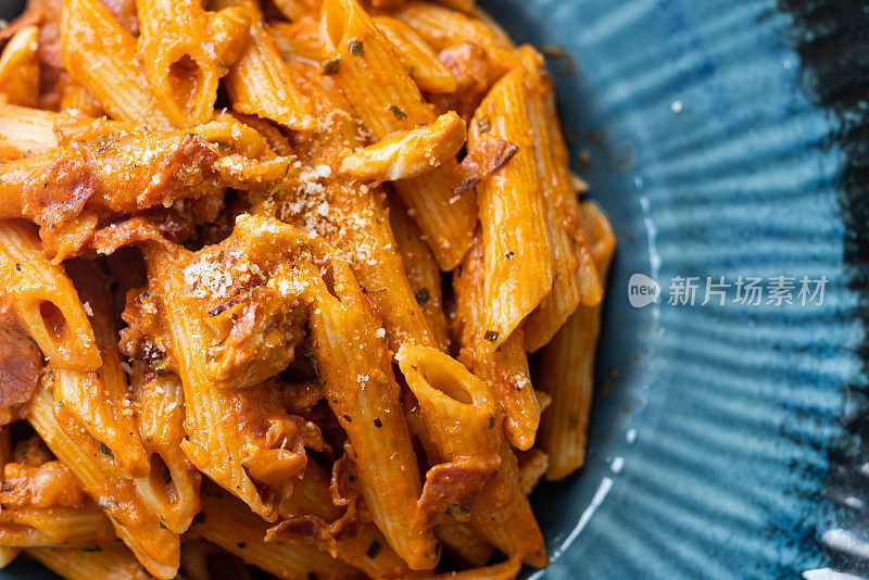 肉酱意面特写