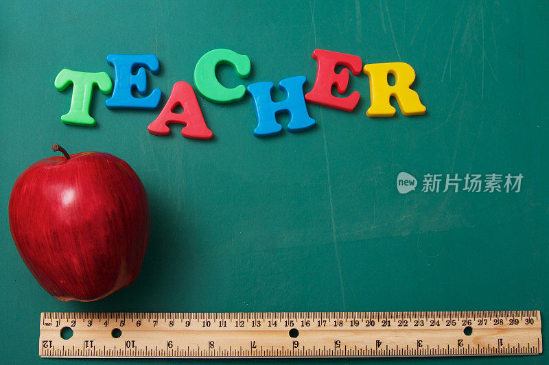老师苹果黑板