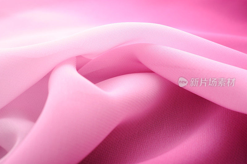 粉红色波浪织物