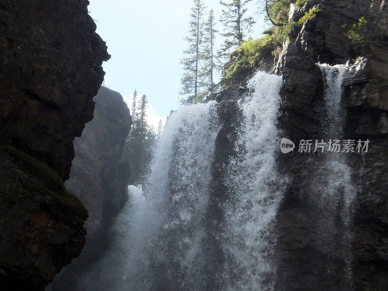 约翰斯顿峡谷瀑布