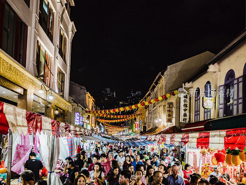 中国新年唐人街新加坡