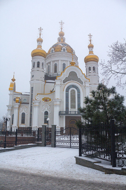 圣彼得和费弗罗尼亚东正教会。乌克兰顿涅茨克