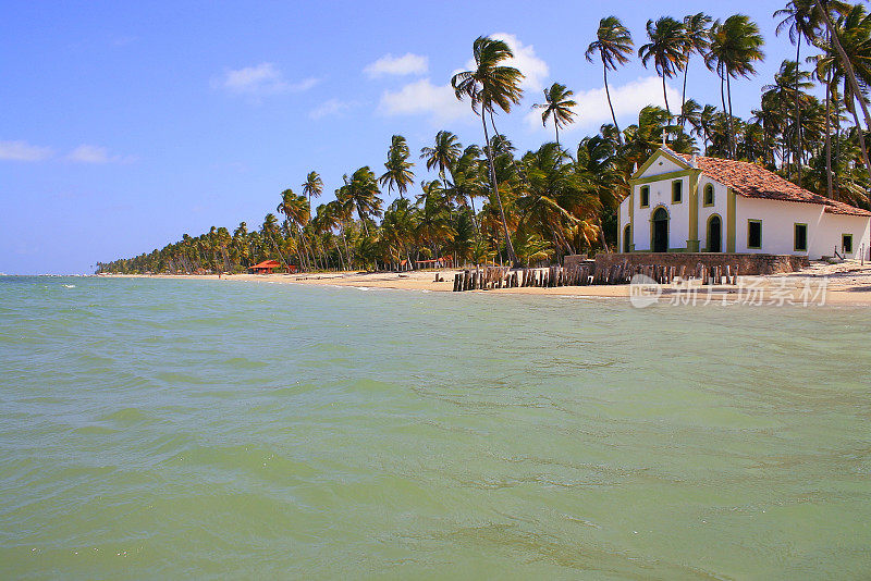 天堂卡尼罗斯海滩在巴西东北部，南美