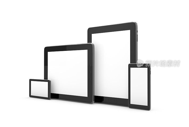 平板电脑和黑屏智能手机
