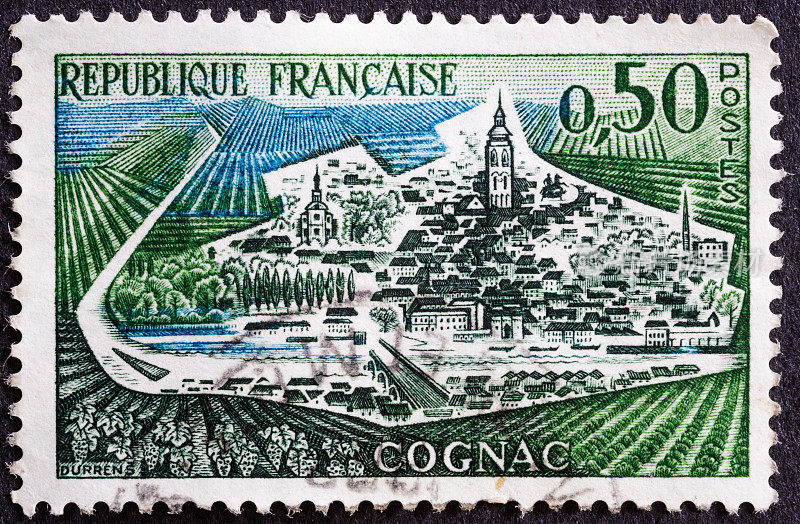 法国干邑邮票