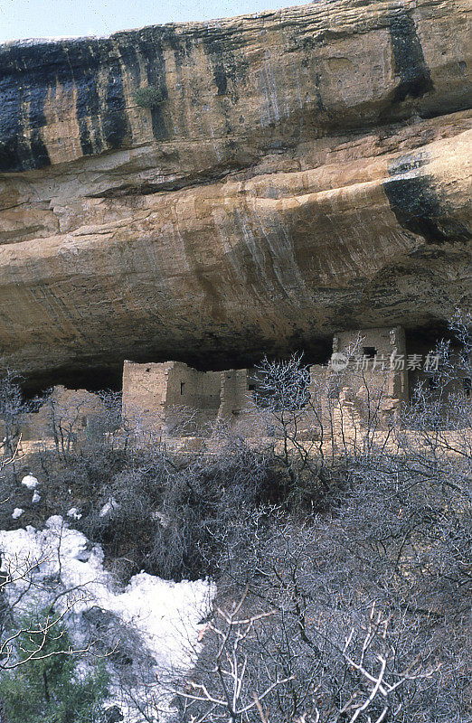 科罗拉多州国家公园岩穴梅萨维德的悬崖民居