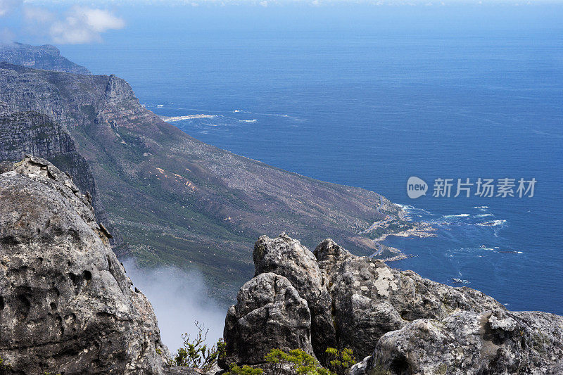 从桌山看海岸