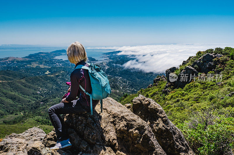 Tamalpais山徒步，马林县，美国加州