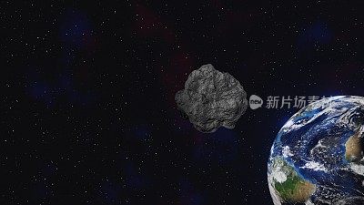 小行星冲向地球