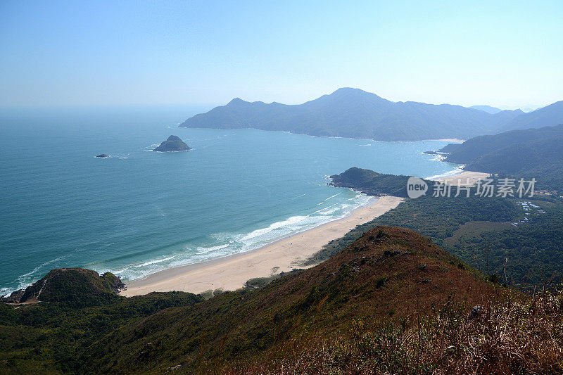 香港西贡东郊野公园大浪湾全景