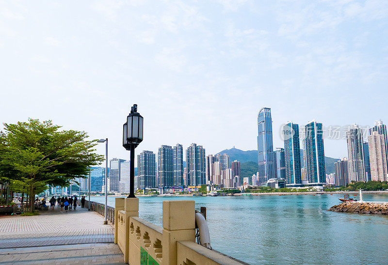 香港荃湾及青衣区景色