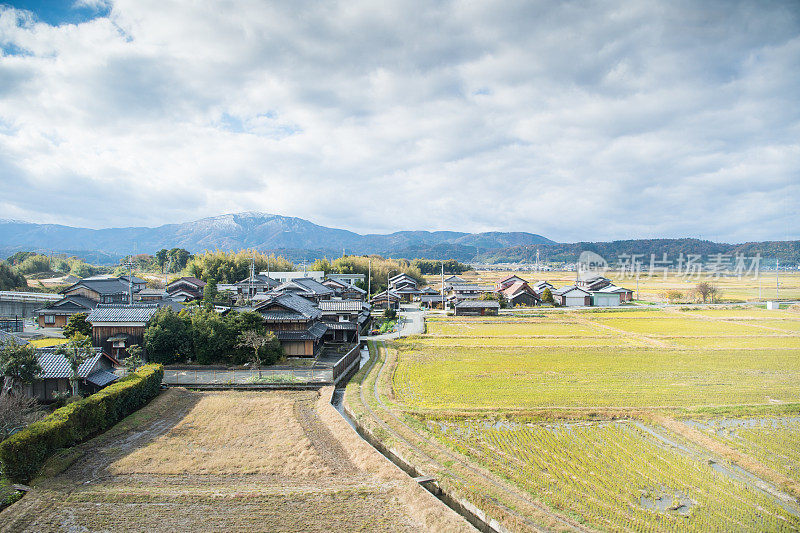 日本京都周边的乡村。