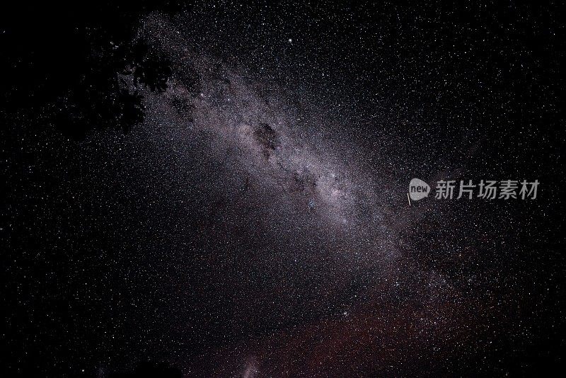 明亮的星星和流星