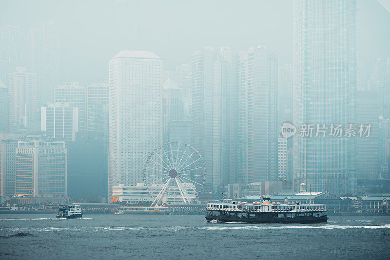 香港维多利亚港能见度低