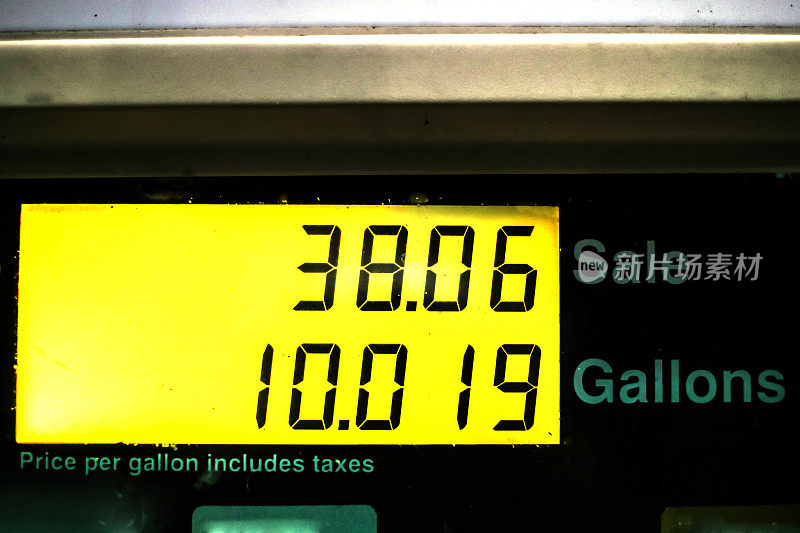 液晶显示汽油价格
