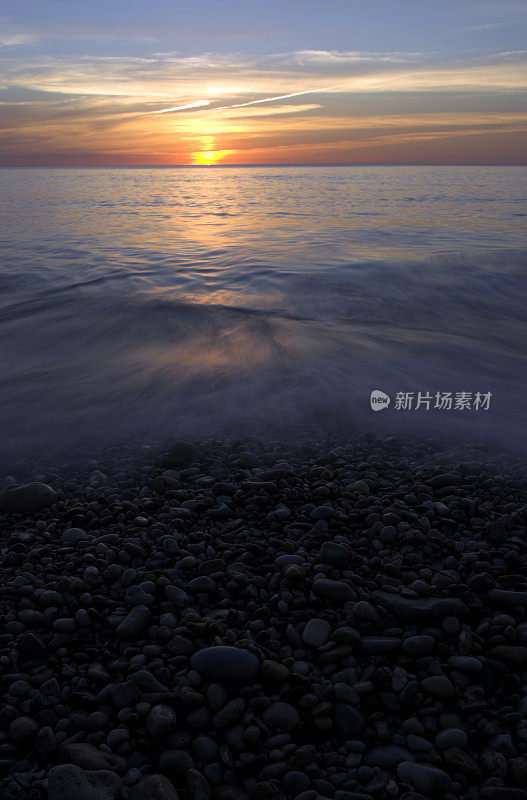 海滩上的鹅卵石