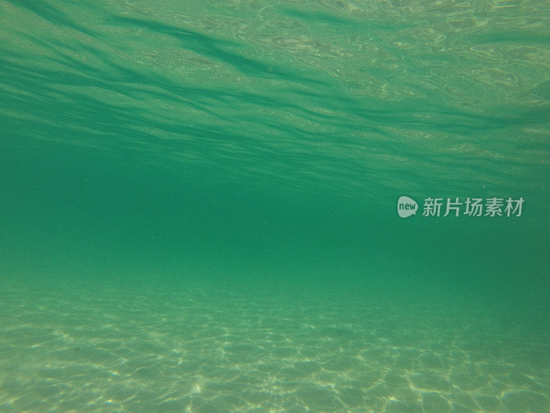 绿色海洋水下