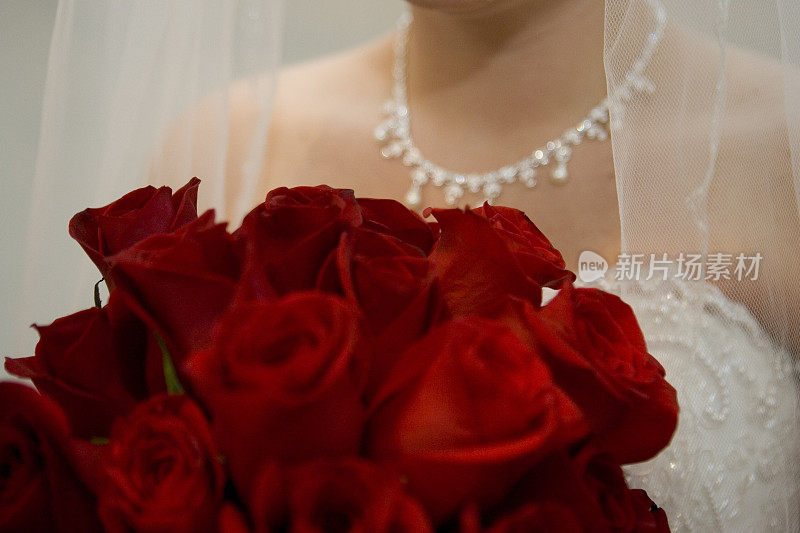 新娘的玫瑰花束