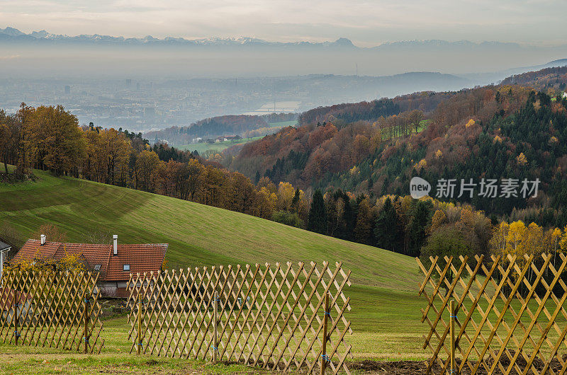 奥地利的乡村景观
