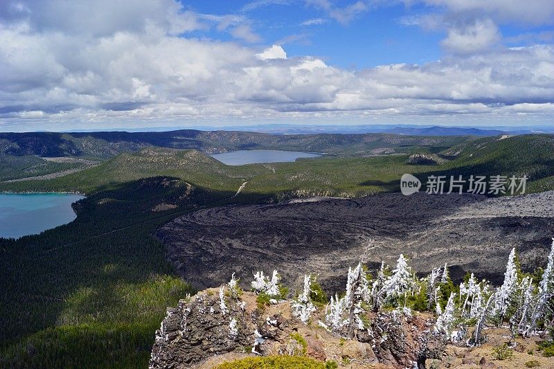 俄勒冈州的纽贝里火山口