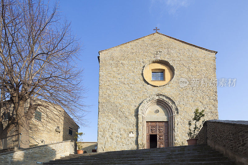 圣弗朗西斯科教堂在科尔托纳，意大利托斯卡纳