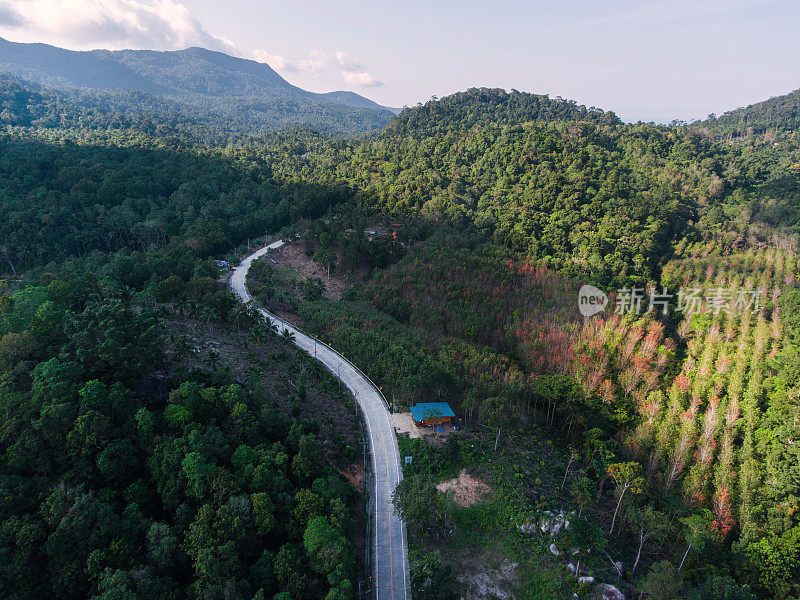 泰国的蜿蜒道路