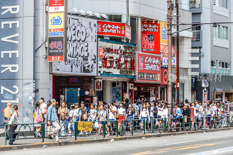 原宿青少年时尚区——日本东京