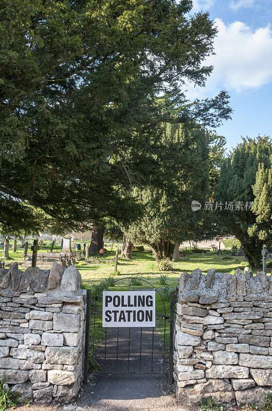 英国农村投票站