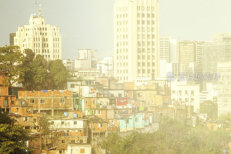 里约热内卢市中心的贫民窟