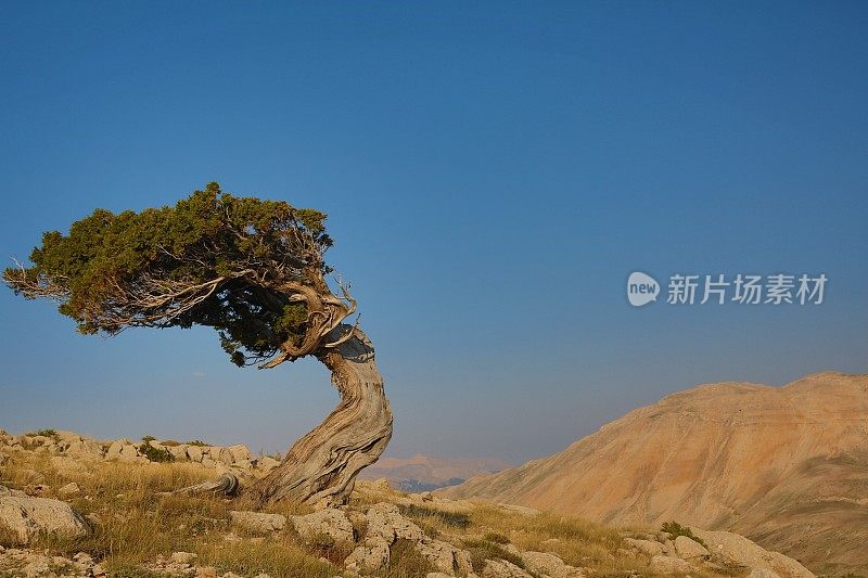 土耳其安塔利亚的黄昏山景