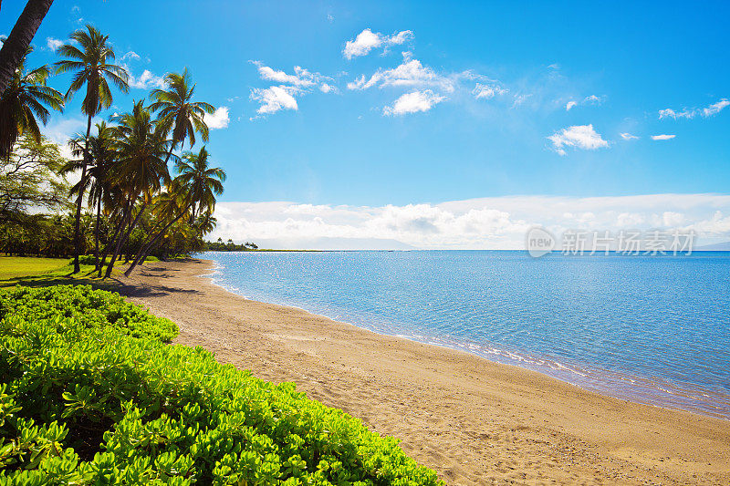 夏威夷莫洛凯岛阿里公园海滩