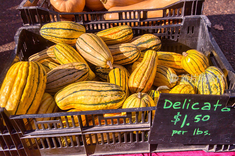 熟食冬南瓜在农贸市场