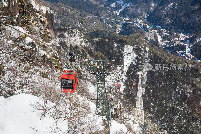 冬季登山用索道滑雪缆车