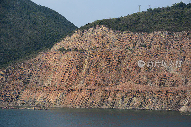 香港西贡东郊野公园高岛水塘玄武岩柱