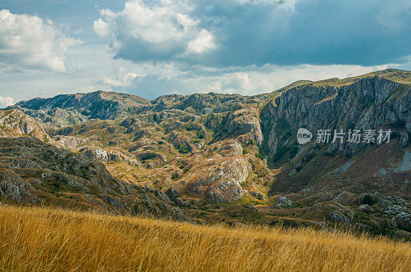 欧洲黑山的Durmitor山