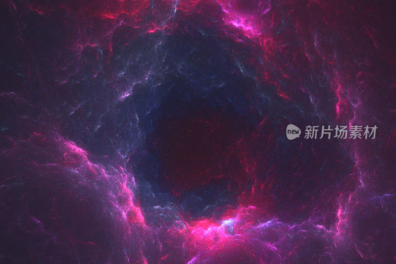 深星系上的数字生成星场