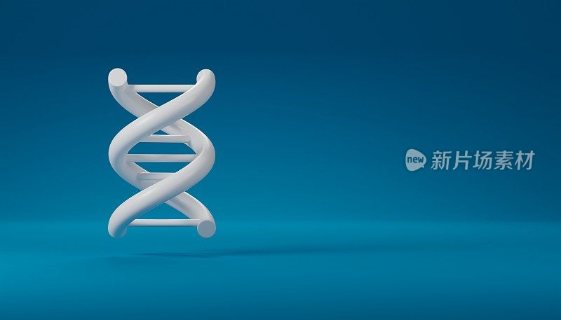 DNA结构遗传生物技术，3d渲染