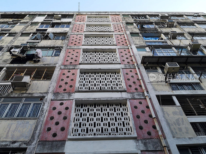 香港石硖尾的旧住宅大厦