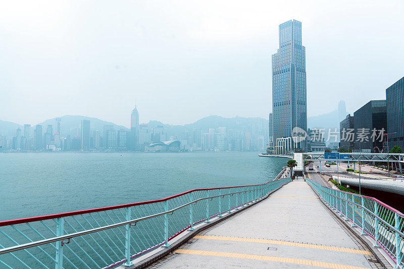 香港维多利亚港能见度低