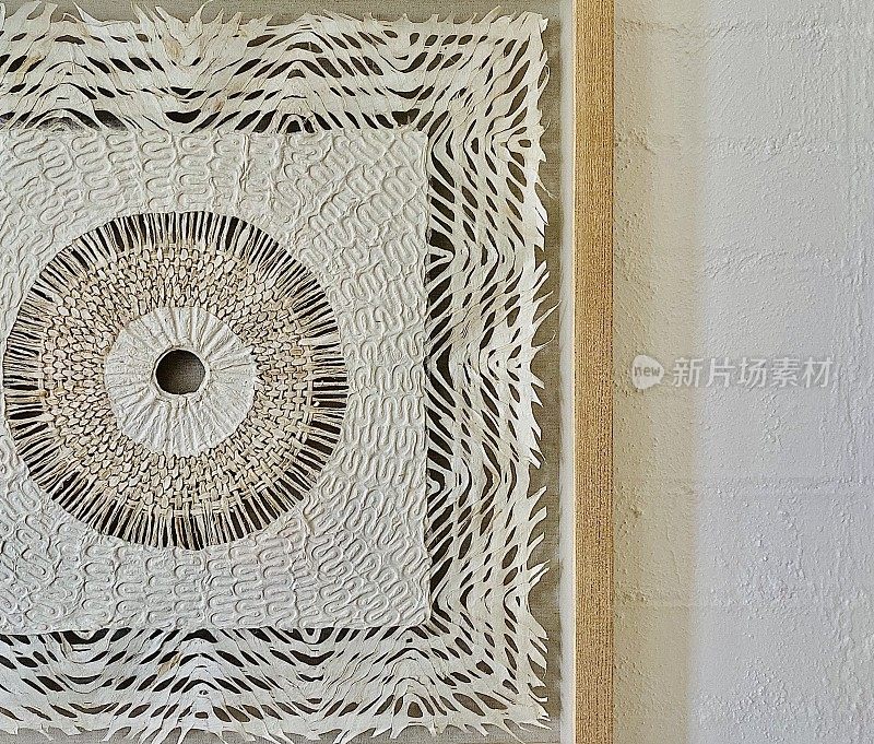 白色编织纸抽象设计