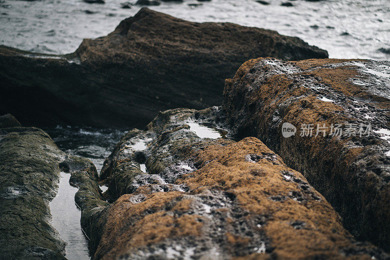 北大西洋岩石海岸线的风景