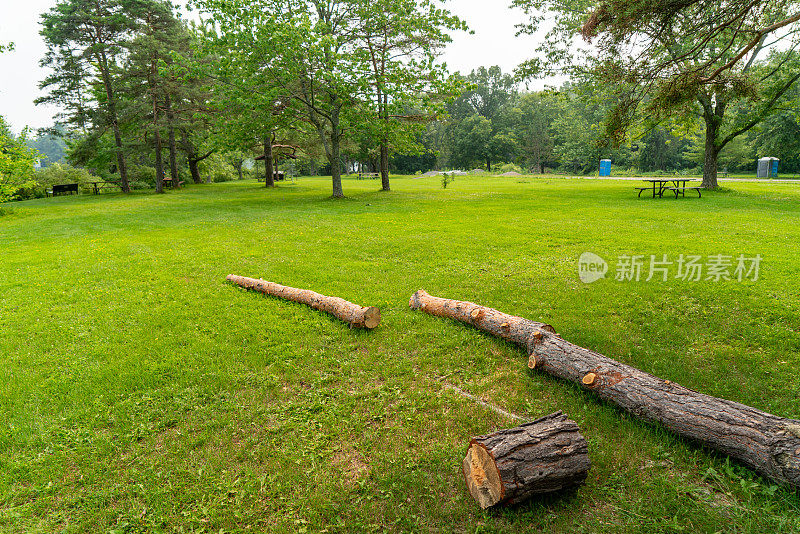 加拿大彼得伯勒的Otonabee河景观公园和麦克布莱德岛公园