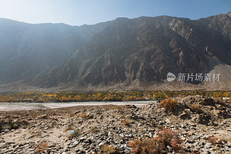 巴基斯坦喜马拉雅山谷的风景