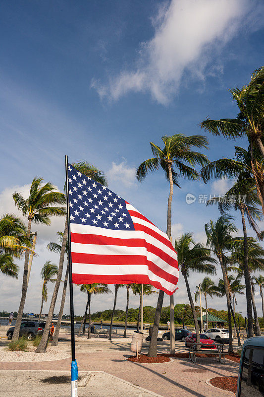 美国国旗在迈阿密