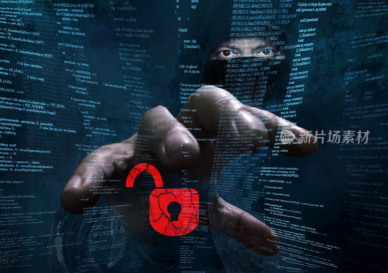 危险的黑客窃取数据-概念